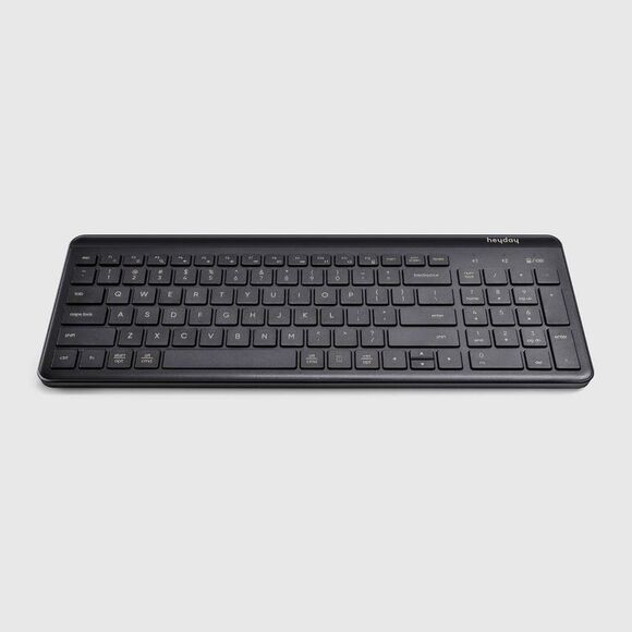 Heyday -  Bluetooth Wireless Keyboard Windows Mac PC  Black/Gold - Picture 2 of 4